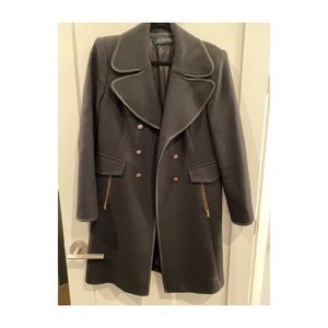 Zara Military Double Breasted Coat Gold Buttons